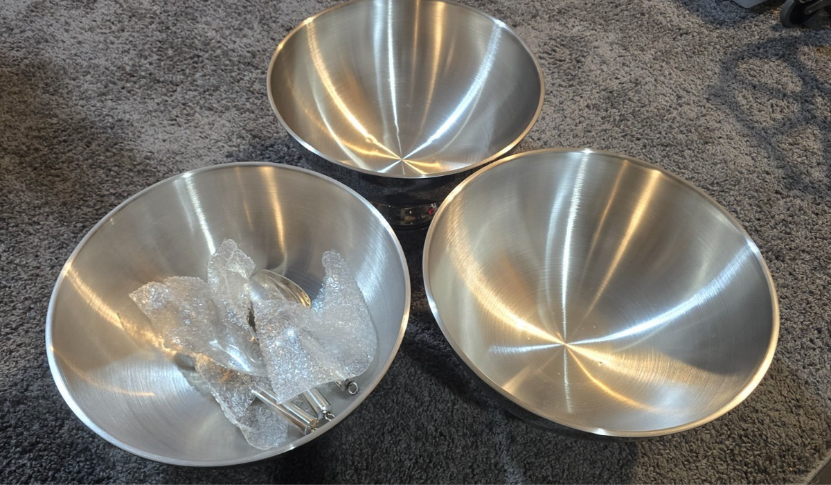 eekoo 3 Pack 13L Large Ice Bucket, Silver Stainless Steel Champagne Buckets