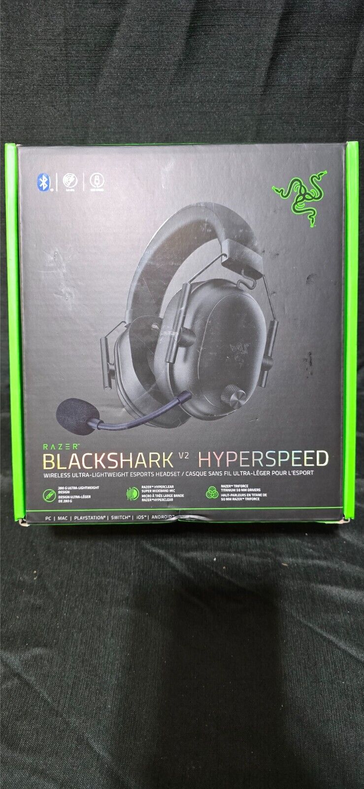 Razer BlackShark V2 Hyperspeed Wireless Gaming Headset - Black