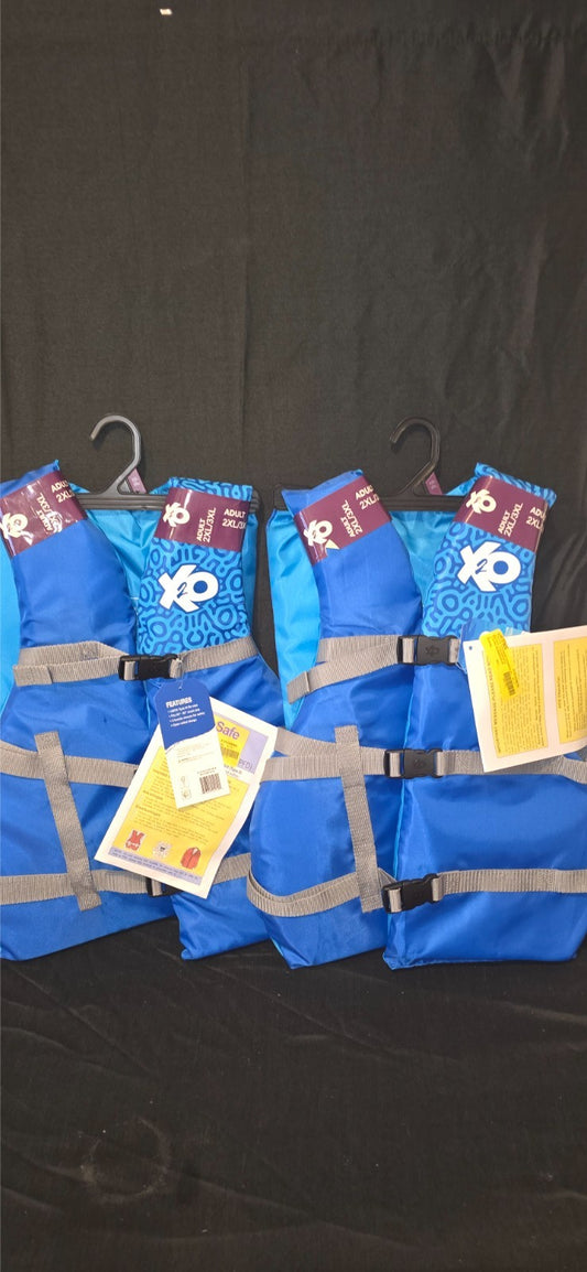 X2O Universal Adult Life Vest and Jacket, (50" - 60" Chest), Unisex, NEW