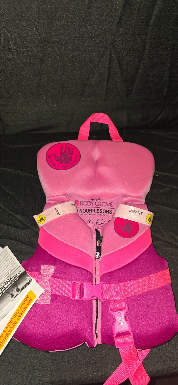 Body Glove Infant's Neoprene PFD Life Jacket and Vest, Up To 33 Pounds