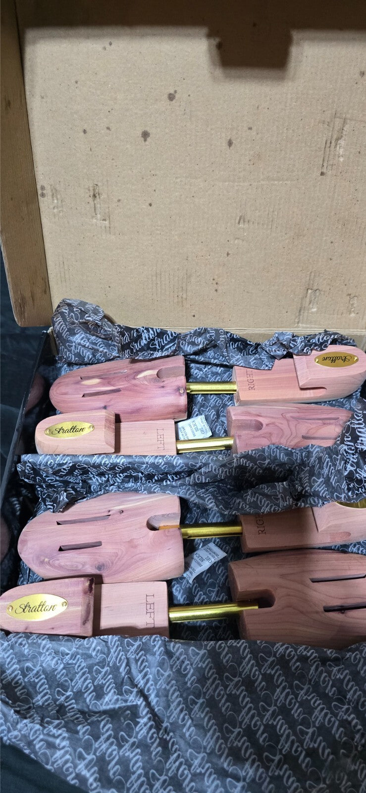 Stratton Cedar Wood Shoe Tree Shoe Sizes 9 - 10 4 Pack