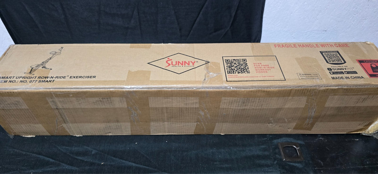 Sunny Health & Fitness Smart Upright Row-N-Ride Exerciser