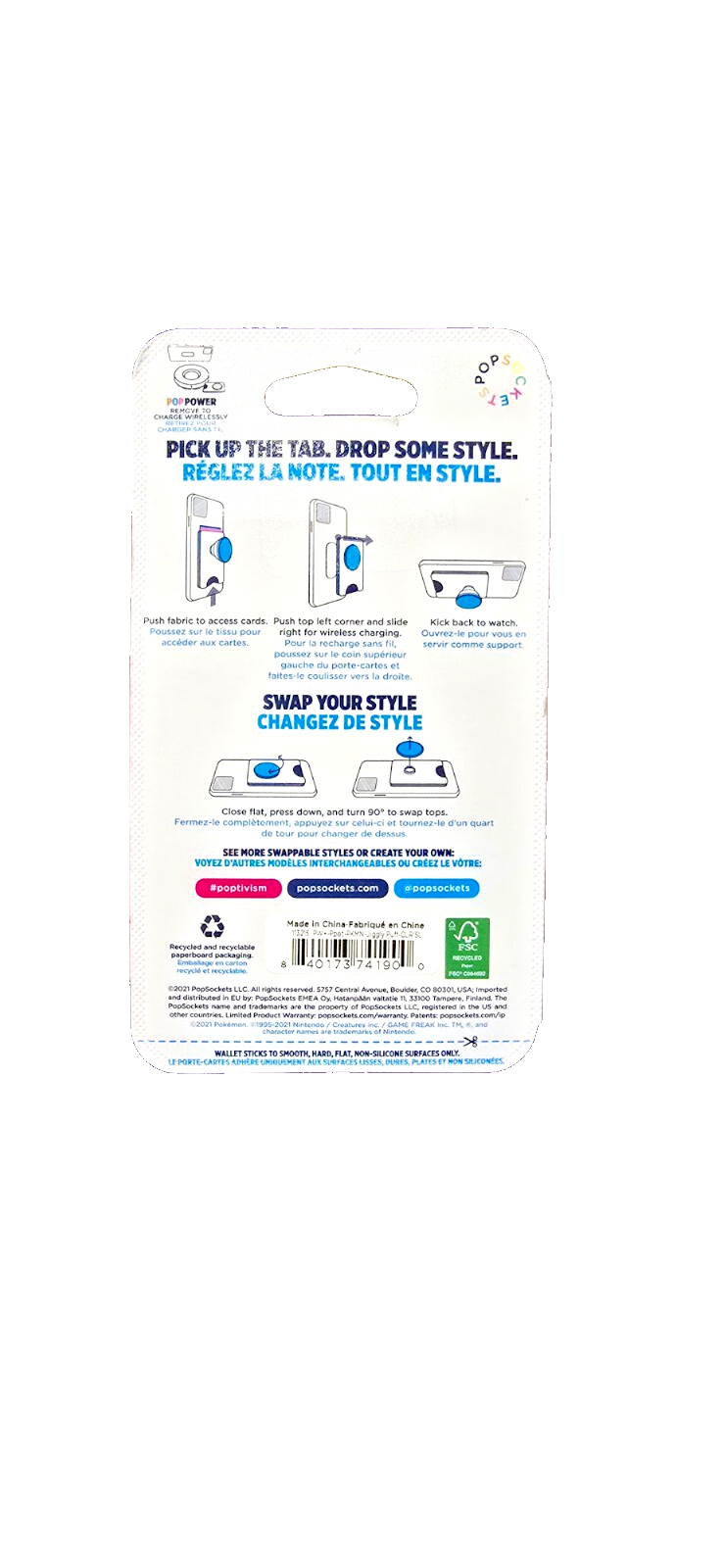 NEW PopSocket Pokemon PopWallet & Cell Phone Grip - Jigglypuff