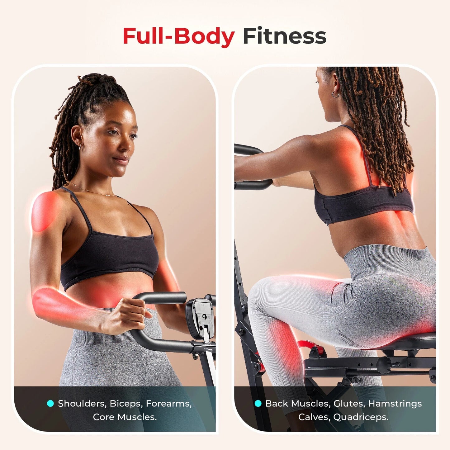 Sunny Health & Fitness Smart Upright Row-N-Ride Exerciser