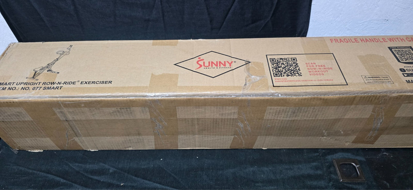 Sunny Health & Fitness Smart Upright Row-N-Ride Exerciser