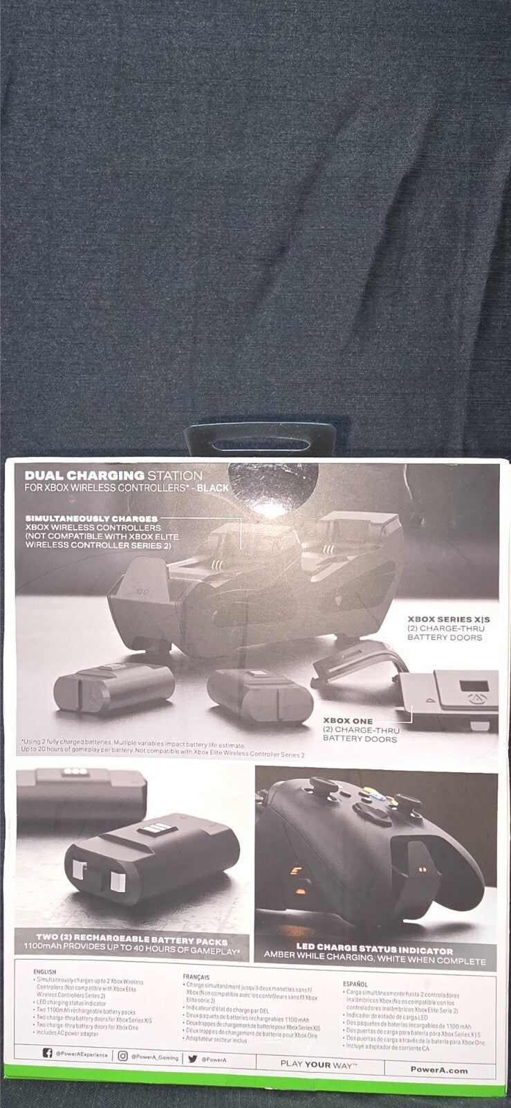 PowerA Dual Charging Station Designed fro Xbox