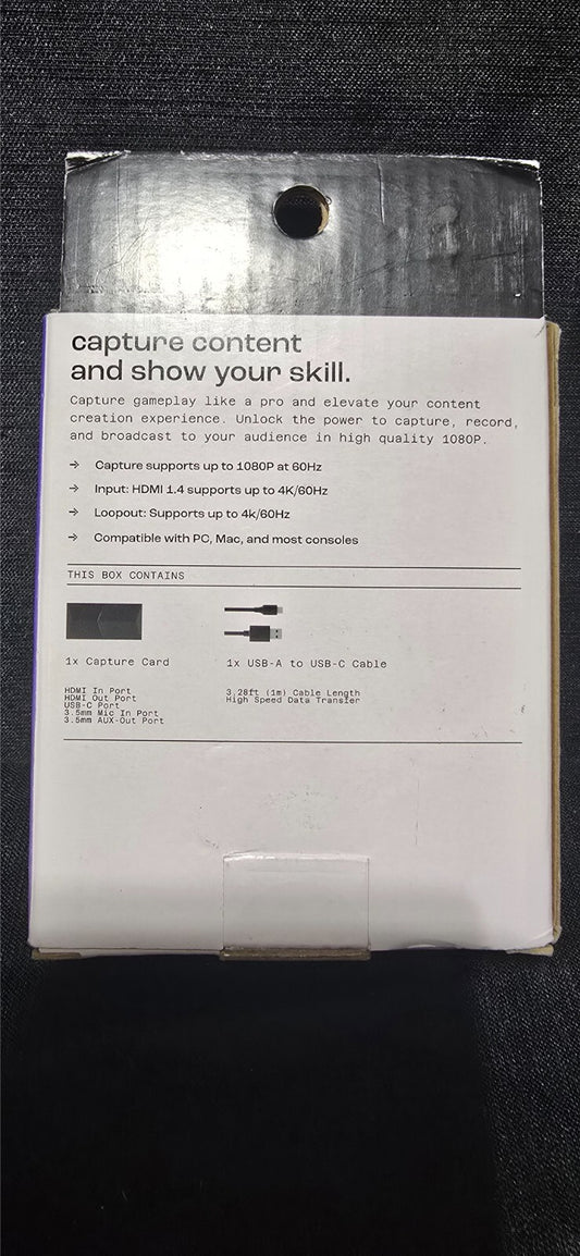 NORTH 1080p/60 Capture Card with Audio Jack