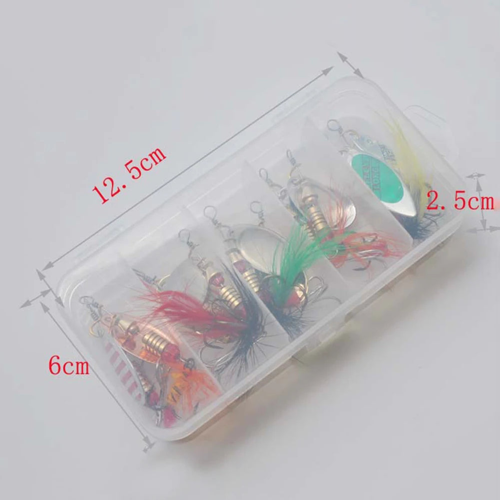 10Pcs/Box Metal Spoon Spinner Lures 3 to 7g Spoonbait Crankbaits Fishing Wobblers For Pike Crochet Set Bait For Trout Perch Pike