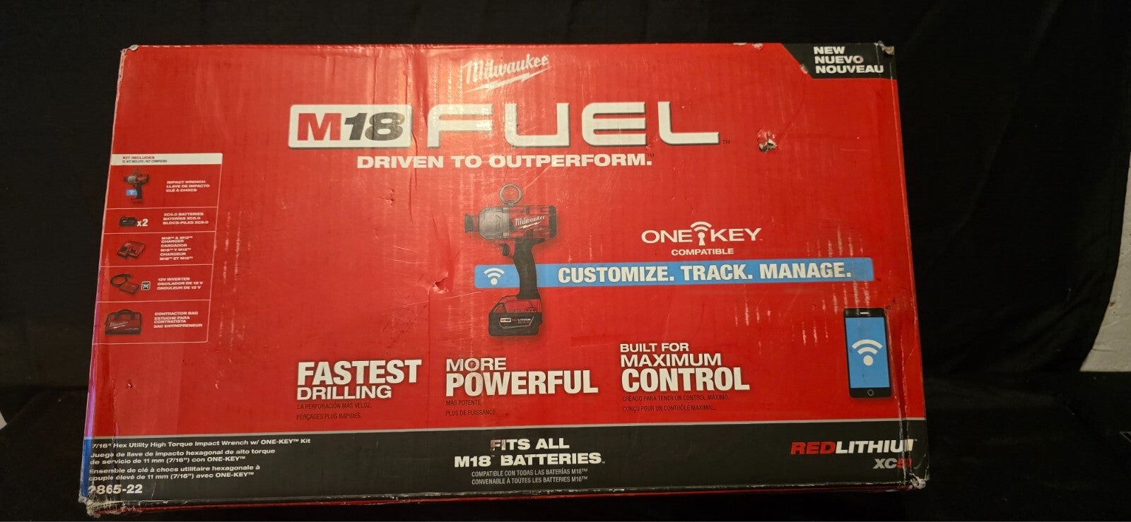 Milwaukee M18 FUEL Brushless 7/16" High Torque Impact Wrench Kit | 2865-22