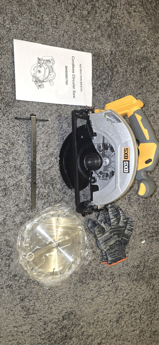LYT Cordless Circular Saw- W/ 2 - 7" Blades,  Battery Not Included