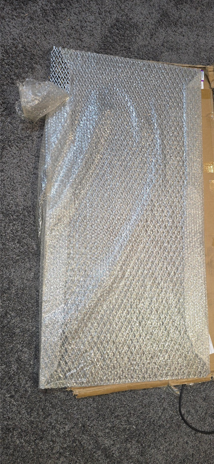 2PCS Steel Expanded Metal Sheet Flattened 48x24 Inches, 11 48" x 24", Silver