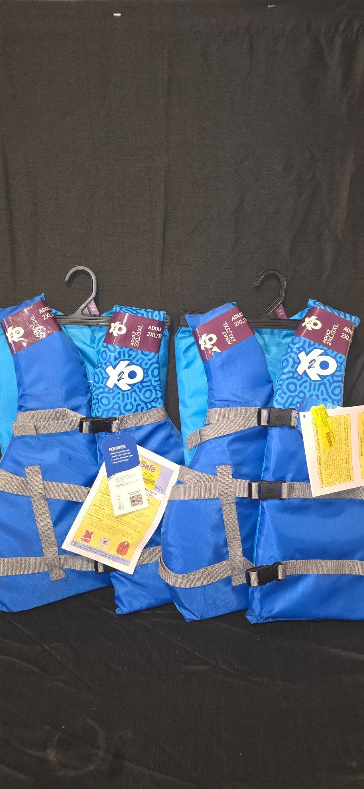 X2O Universal Adult Life Vest and Jacket, (50" - 60" Chest), Unisex, NEW