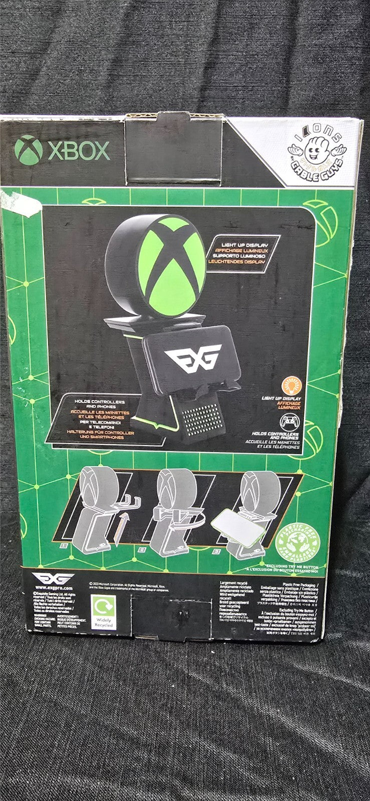 Cable Guys Xbox Ikon Phone and Controller Holder- Xbox All Models, Ps5, NEW