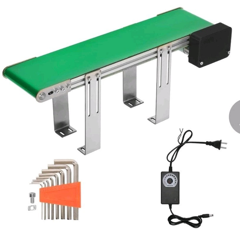 Anrain 20" Electric Desktop Conveyor Belt PVC Adjustable Speed Forward/Reverse