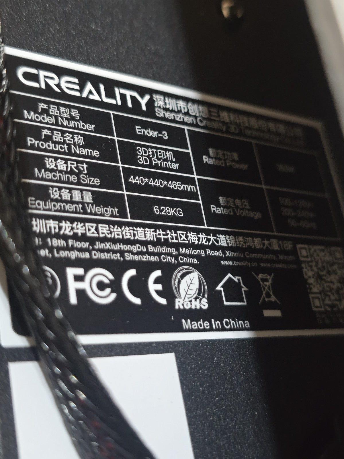Official Creality Ender-3 Printer 3D