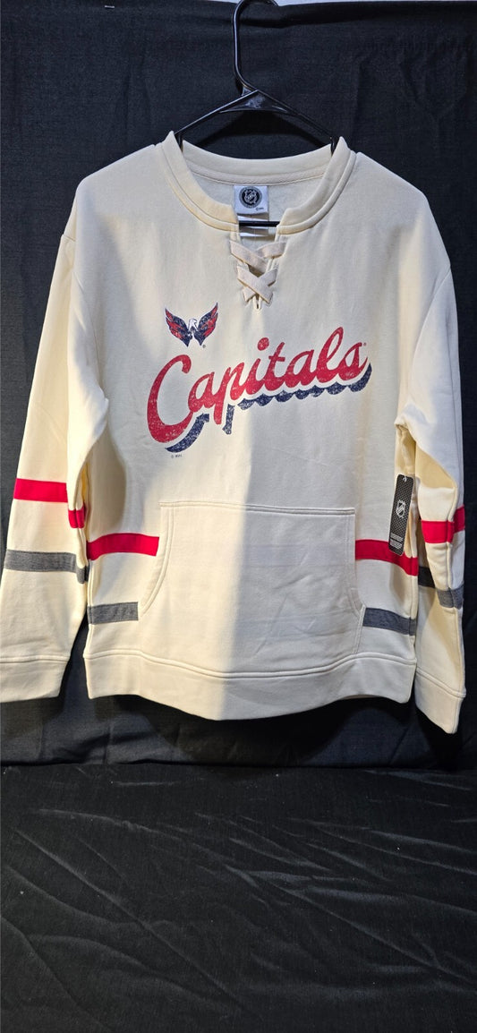 Washington Capitals Officially Licensed Sweatshirt Jersey Style Size L New W Tag