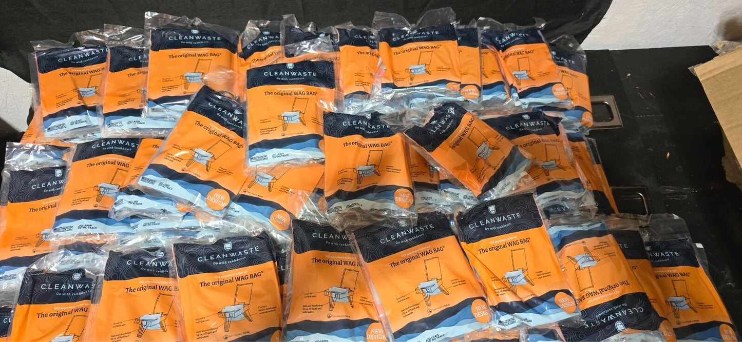 Cleanwaste The Original WAG BAG - 130 Bags  ( GREAT VALUE ) !!!!