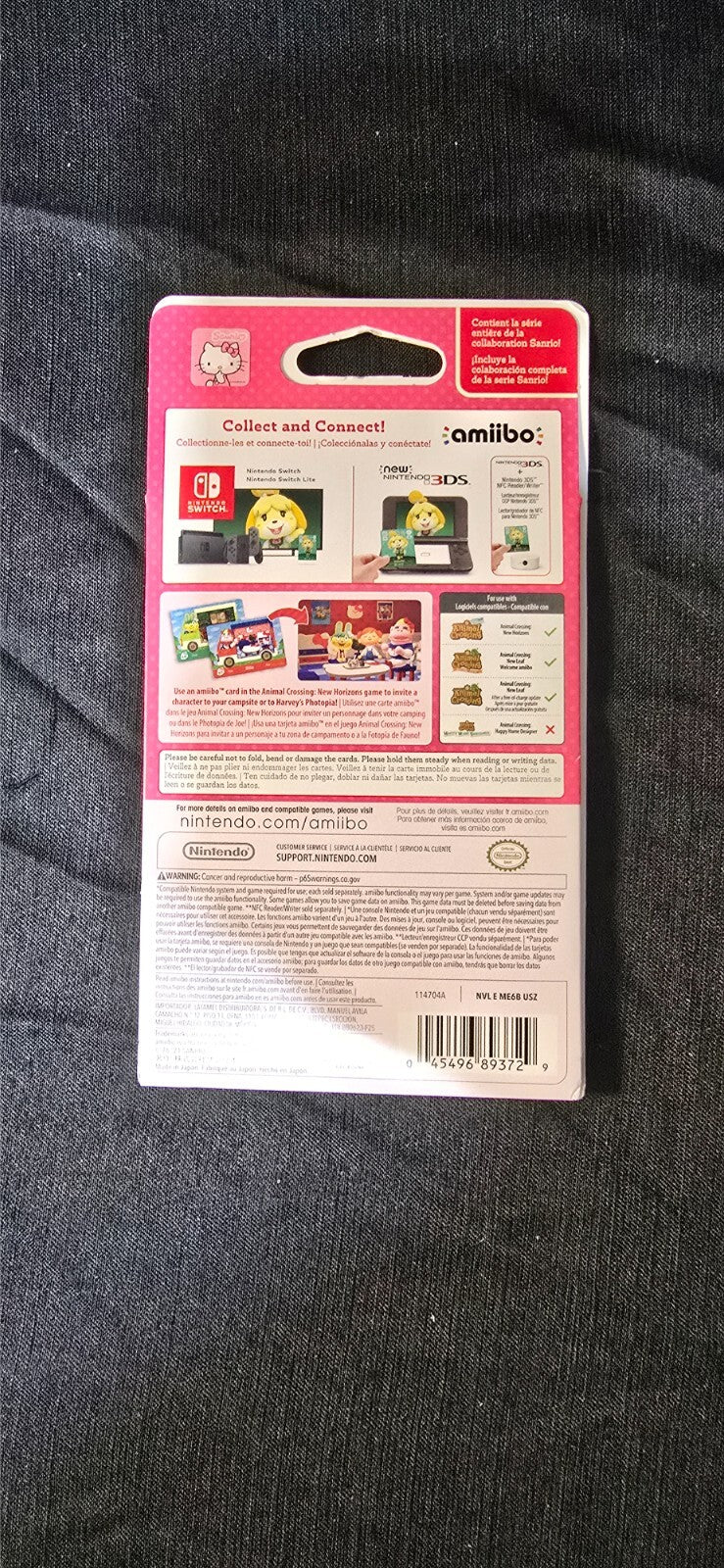 Nintendo amiibo Animal Crossing Sanrio Collaboration Pack - 6 Cards