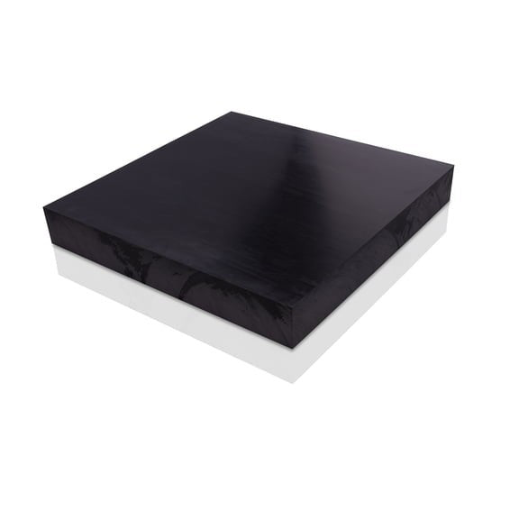 Baynactic Delrin Sheet 1"x 12"x 24" Black Acetal