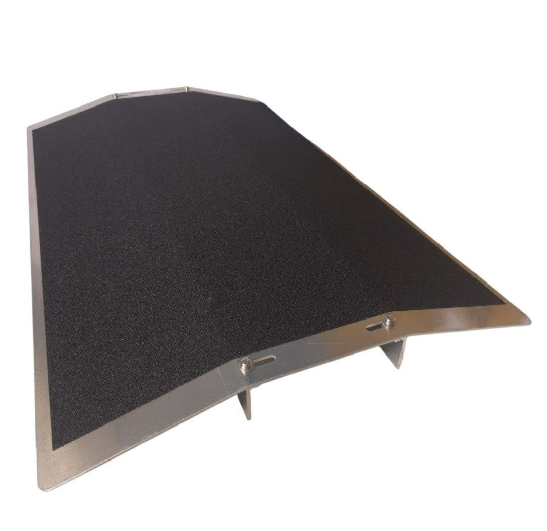 27.6"L × 1.6"H Wheelchair Bridge Threshold Ramp for Doorways, Fits 2.8"–5.1" W
