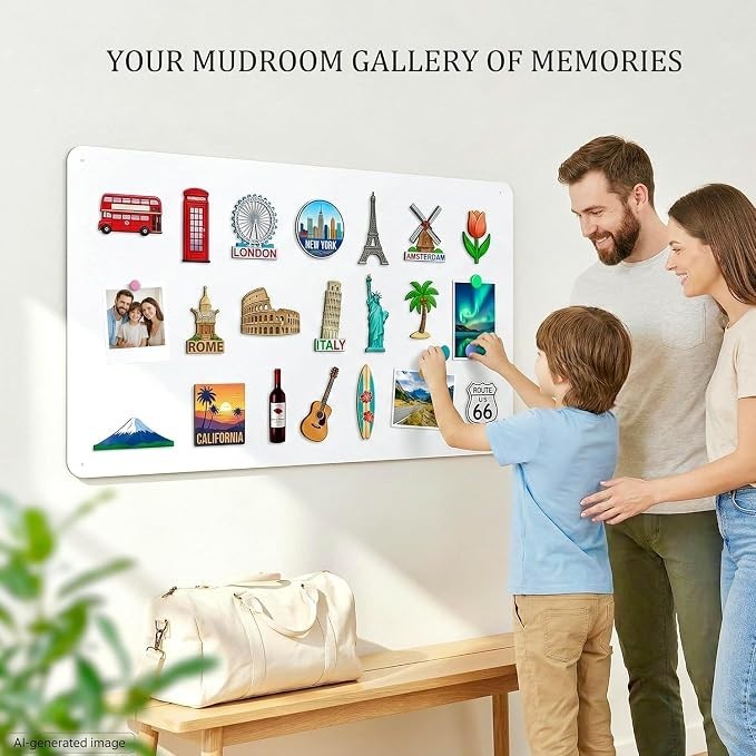 LYZZXI Magnetic Board for Wall 19.7" x 39.4": Extra Large White Display Board