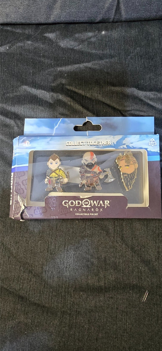 God Of War RAGNAROK Collectible Pin Set Sony Limited (3 Pk) 2024 Pin Club