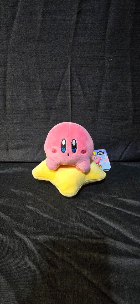 Tomy Nintendo Club Mocchi Mocchi Warpstar Kirby Junior Stuffed 6" Soft Plush Toy