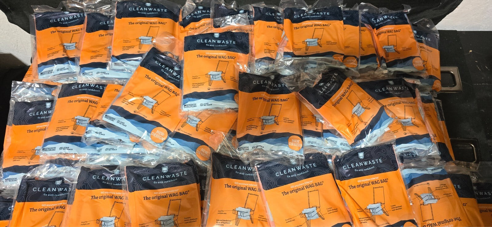 Cleanwaste The Original WAG BAG - 130 Bags  ( GREAT VALUE ) !!!!