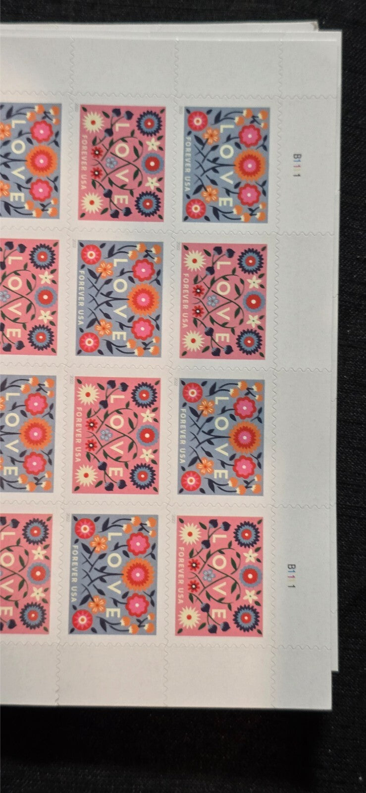2022 LOVE Sheet of 20 Forever Stamps MNH