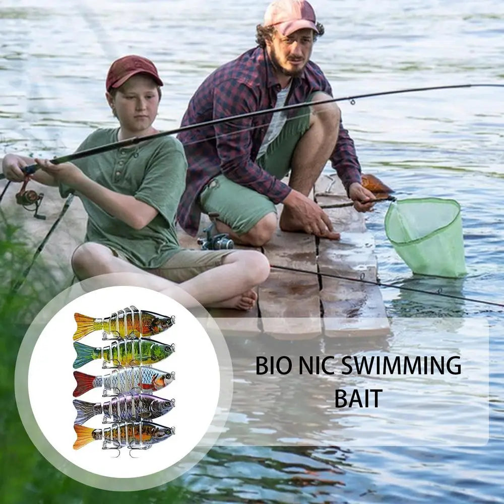 4PCS Robotic Swimming Lures Auto Electric Fishing Bait Kit Creative Fishing Accessory For All Kinds Of Fishing Waters