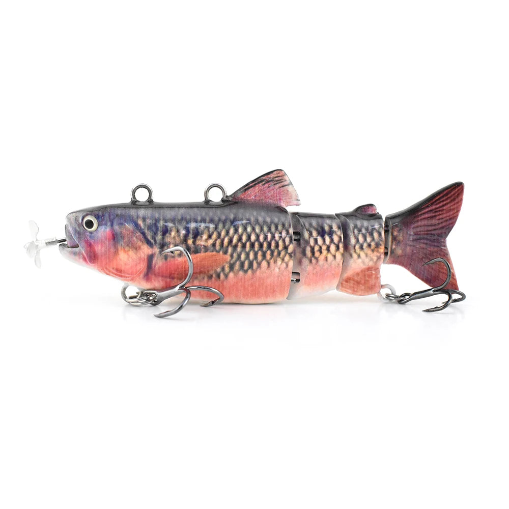 Robotic Self-swimming Propeller-driver Bait Electronic LED Rechargeable Fish Lure