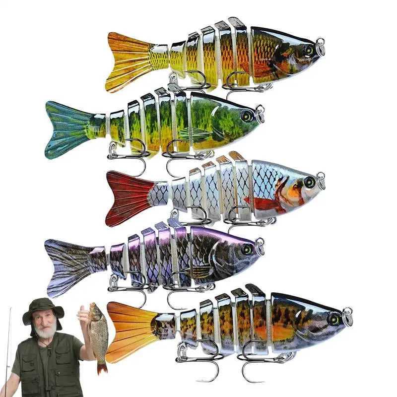 4PCS Robotic Swimming Lures Auto Electric Fishing Bait Kit Creative Fishing Accessory For All Kinds Of Fishing Waters