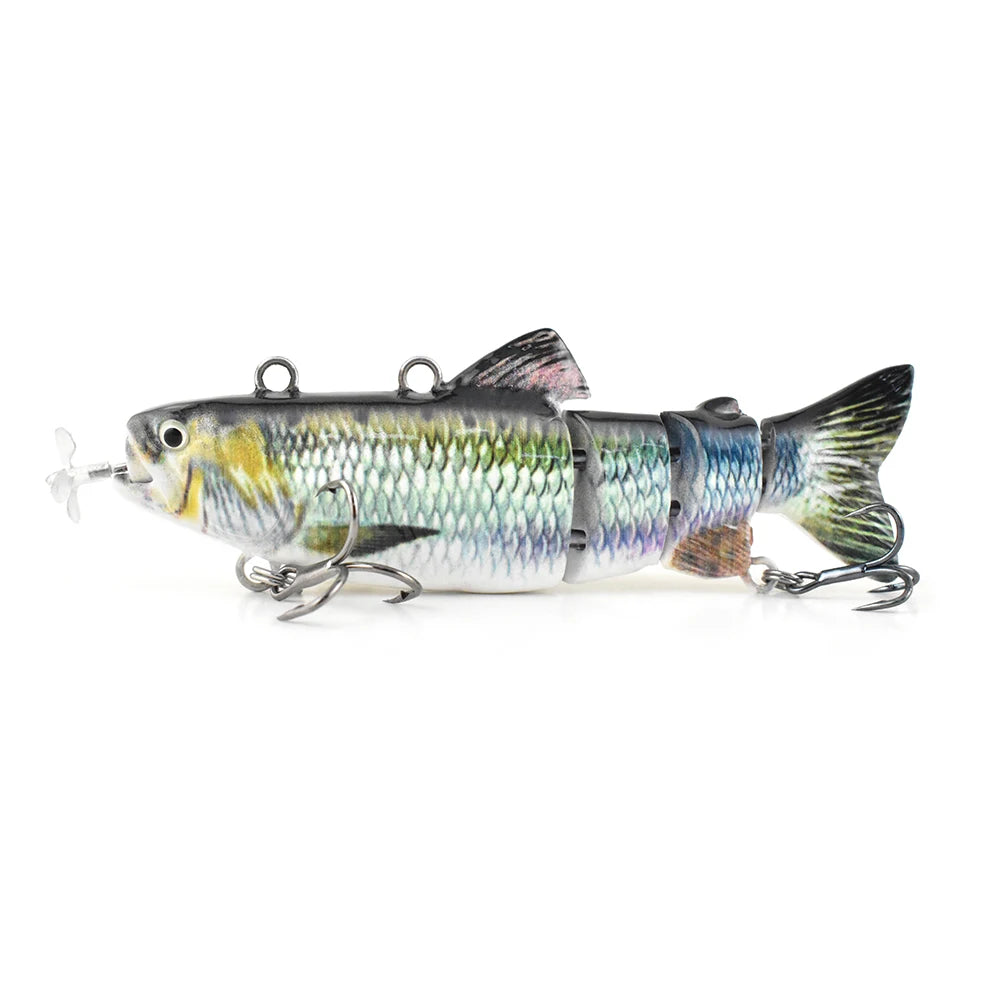 Robotic Self-swimming Propeller-driver Bait Electronic LED Rechargeable Fish Lure