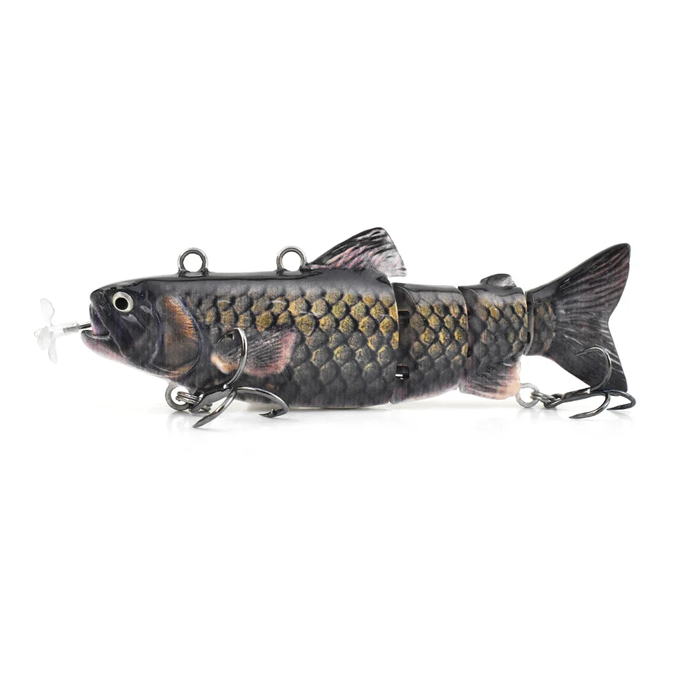 Robotic Self-swimming Propeller-driver Bait Electronic LED Rechargeable Fish Lure