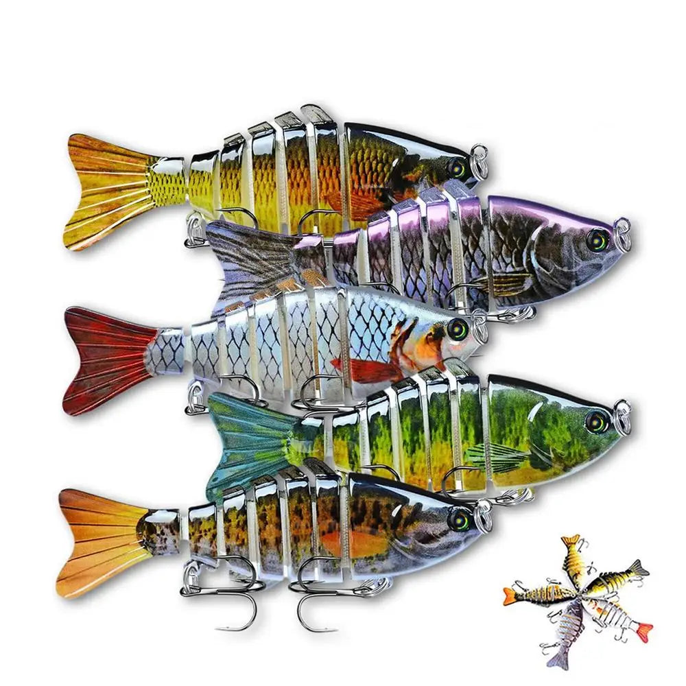 4PCS Robotic Swimming Lures Auto Electric Fishing Bait Kit Creative Fishing Accessory For All Kinds Of Fishing Waters