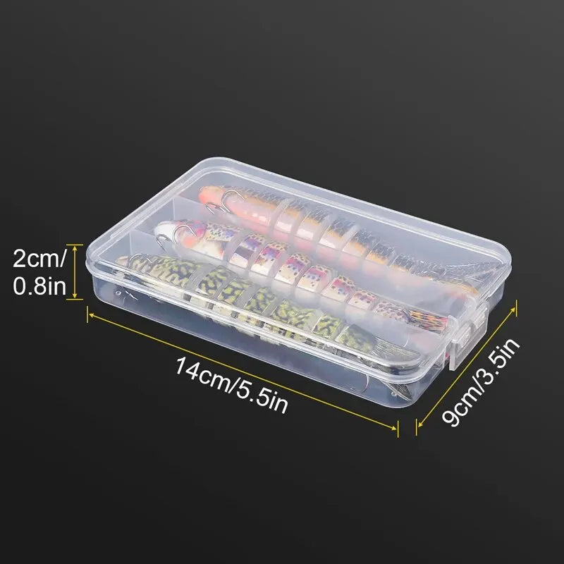 3PCS/Box Multi Jointed Fishing Lure 13.5cm/19g Slow Sinking Bionic 8 Segmented Bait Wobble Tackle Saltwater Bass Trout Pesca