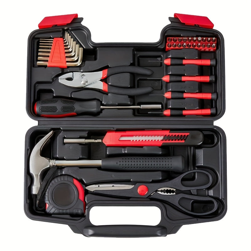 39/24/53 Pink Lady Essential Kit - Home DIY Kit With Storage Box For Women, Homes, Garages, Offices, College Dorms - Perfect For Beginners And DIY Enthusiasts, Ladies Only Repair Kit.