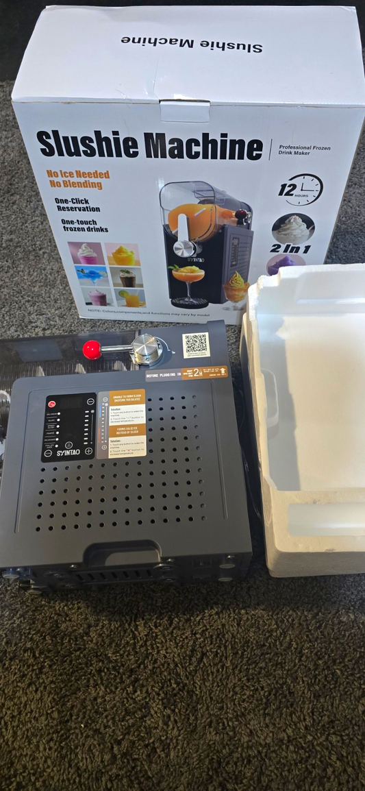 SYINTAO Slushie Machine Frozen Drink Maker, 1 Bowl, 500 mL Min, Pourover