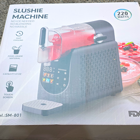 Slushie Machine Frozen Drink Maker SM-801, 1 Bowl, 61 oz, Pourover, 220W